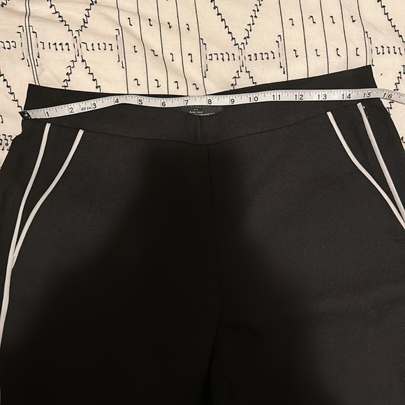 NWOT - Banana Republic Crop Dress Pant with White Stripe - Picture 6 of 8